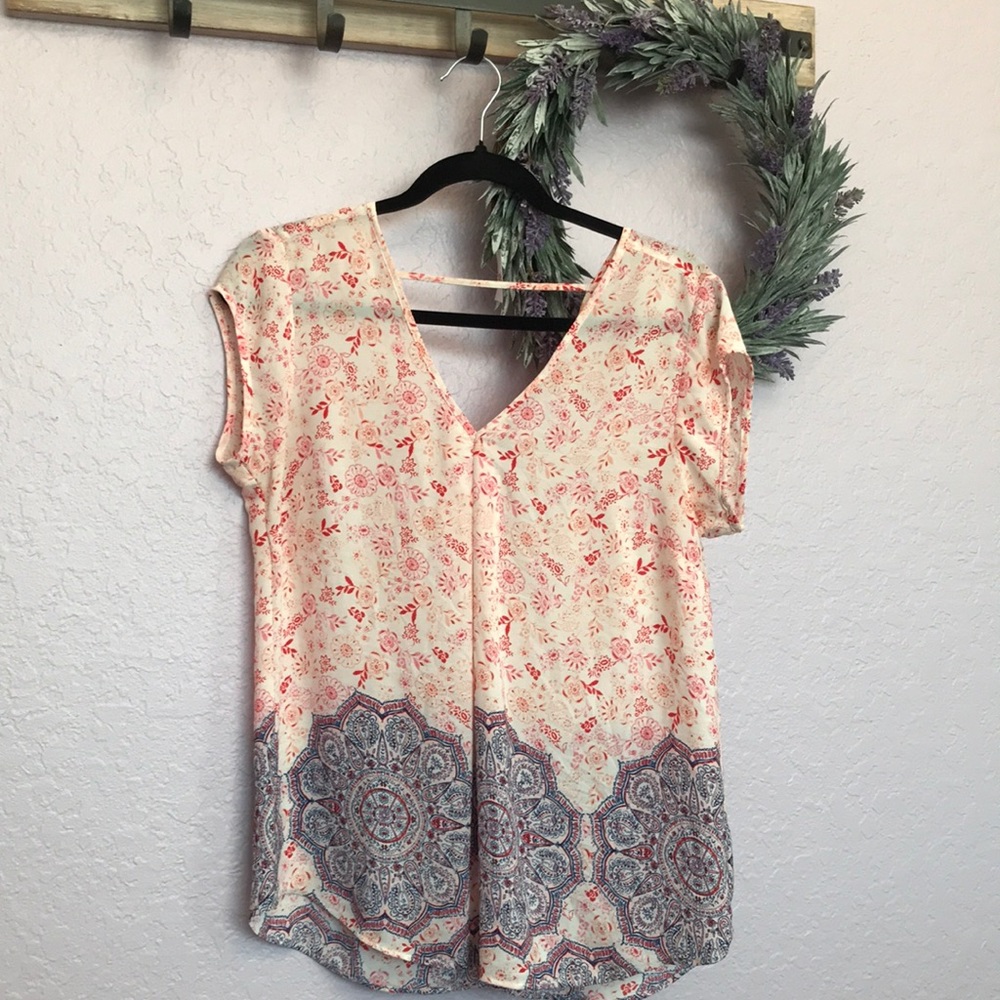 Nordstrom Boho print blouse